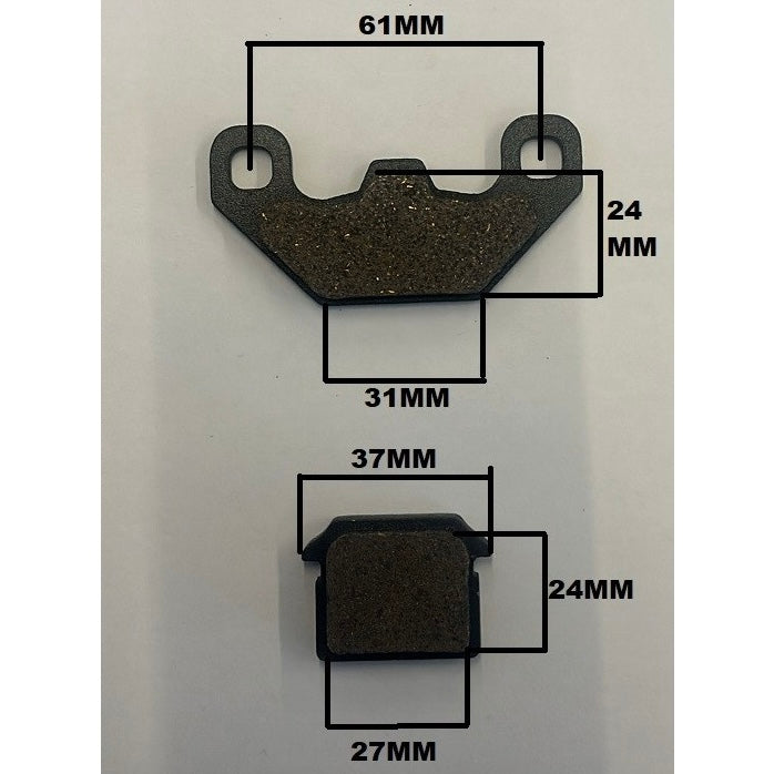 1CP PASTIGLIE FRENO POSTERIORI PER MINICROSS MORINI 50CC 2T