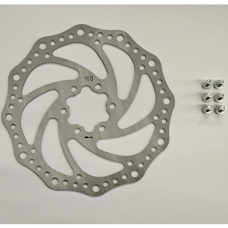 DISCO FRENO + VITI DI FISSAGGIO PER MINICROSS KAYO EKMB 16cm