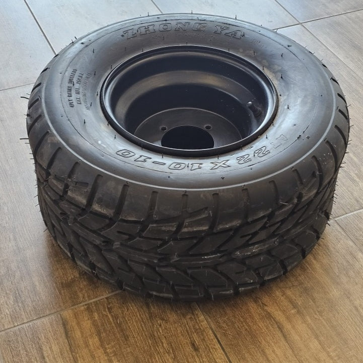 CERCHIO GOMMATO POSTERIORE PER QUAD ATV GOMMA CERCHIATA 22x10-10