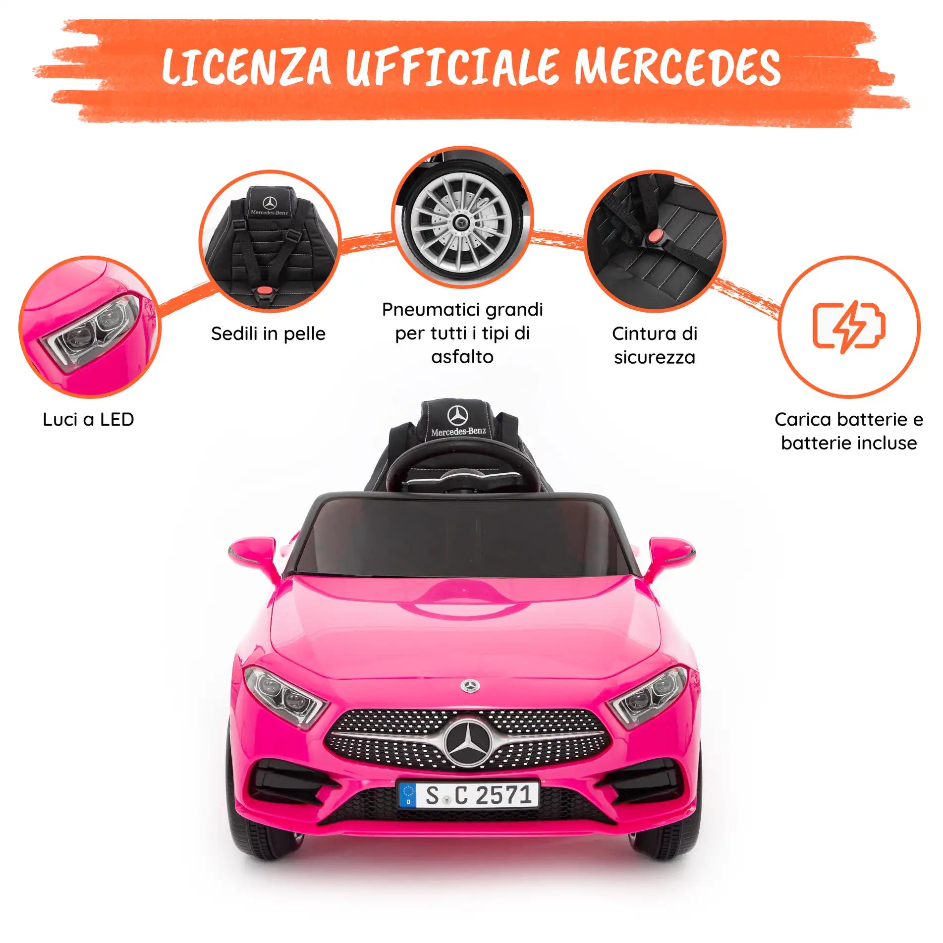Mercedes CLS 350 AMG elettrica per bambini a 12V