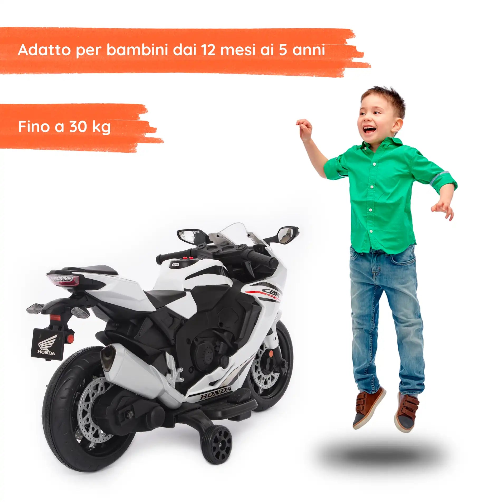 Honda CBR 1000 RR elettrica per bambini a 12V