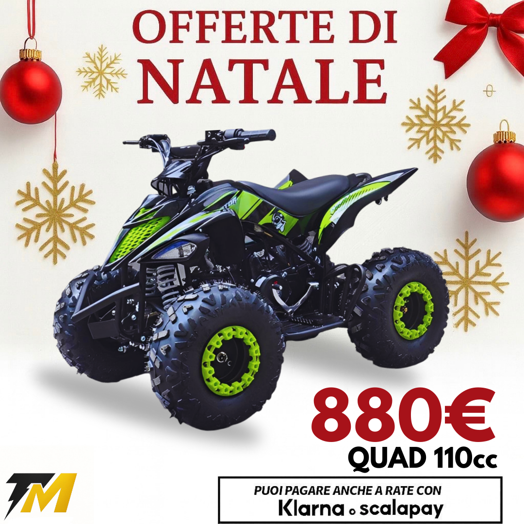 QUAD ATV RAPTOR 110cc AUTOMATICO CON RETROMARCIA - R 7”