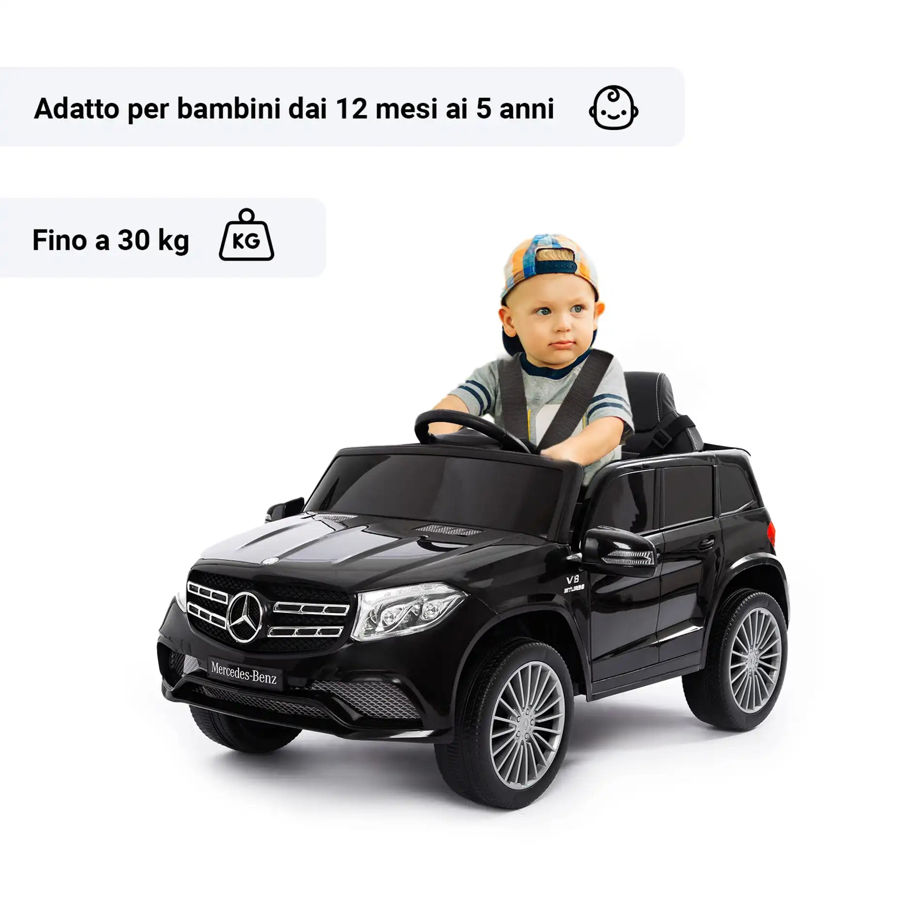 Mercedes GL63 elettrica per bambini a 12V