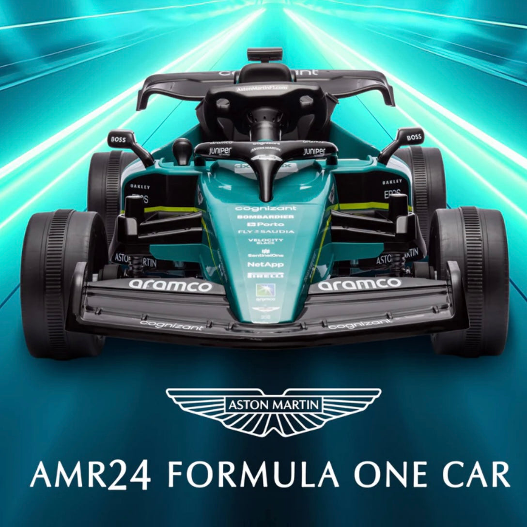 Aston Martin 12V per bambini verde