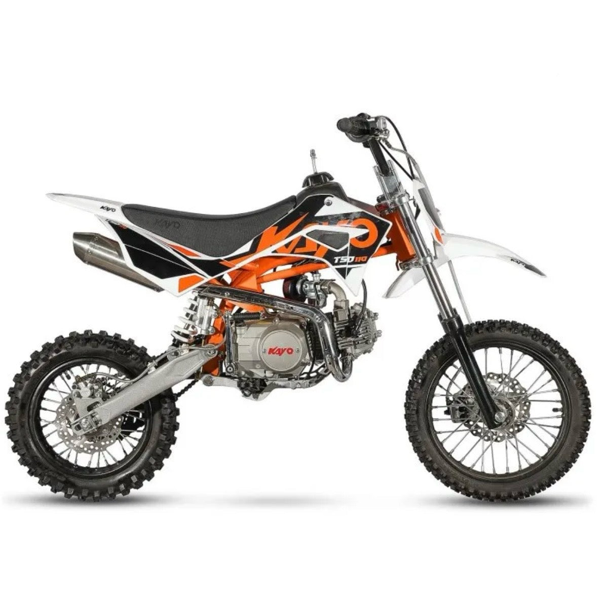 PIT BIKE KAYO 110cc TSD110 a marce semiautomatica RUOTE 14-12