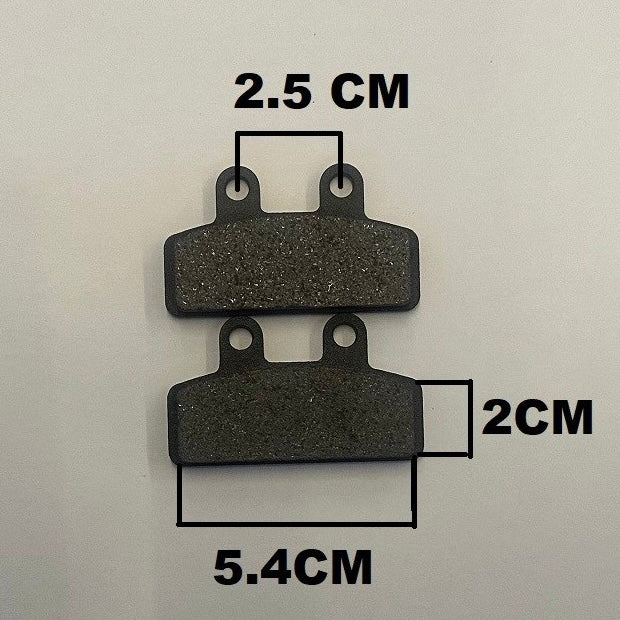 1CP PASTIGLIE FRENO ANTERIORI 2 FORI PER MINICROSS MORINI 50CC 2T
