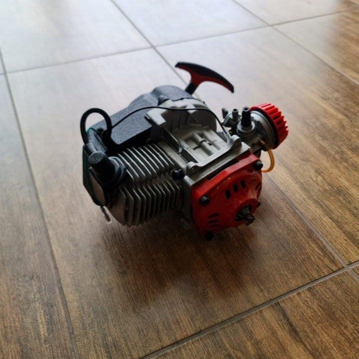 BLOCCO MOTORE MINIMOTO MINIQUAD COMPLETO 50CC CON CARBURATORE CAMPANA