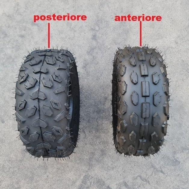 GOMMA ANTERIORE POSTERIORE 145/70-6 PER MINIQUAD QUAD MINIATV ATV 110cc