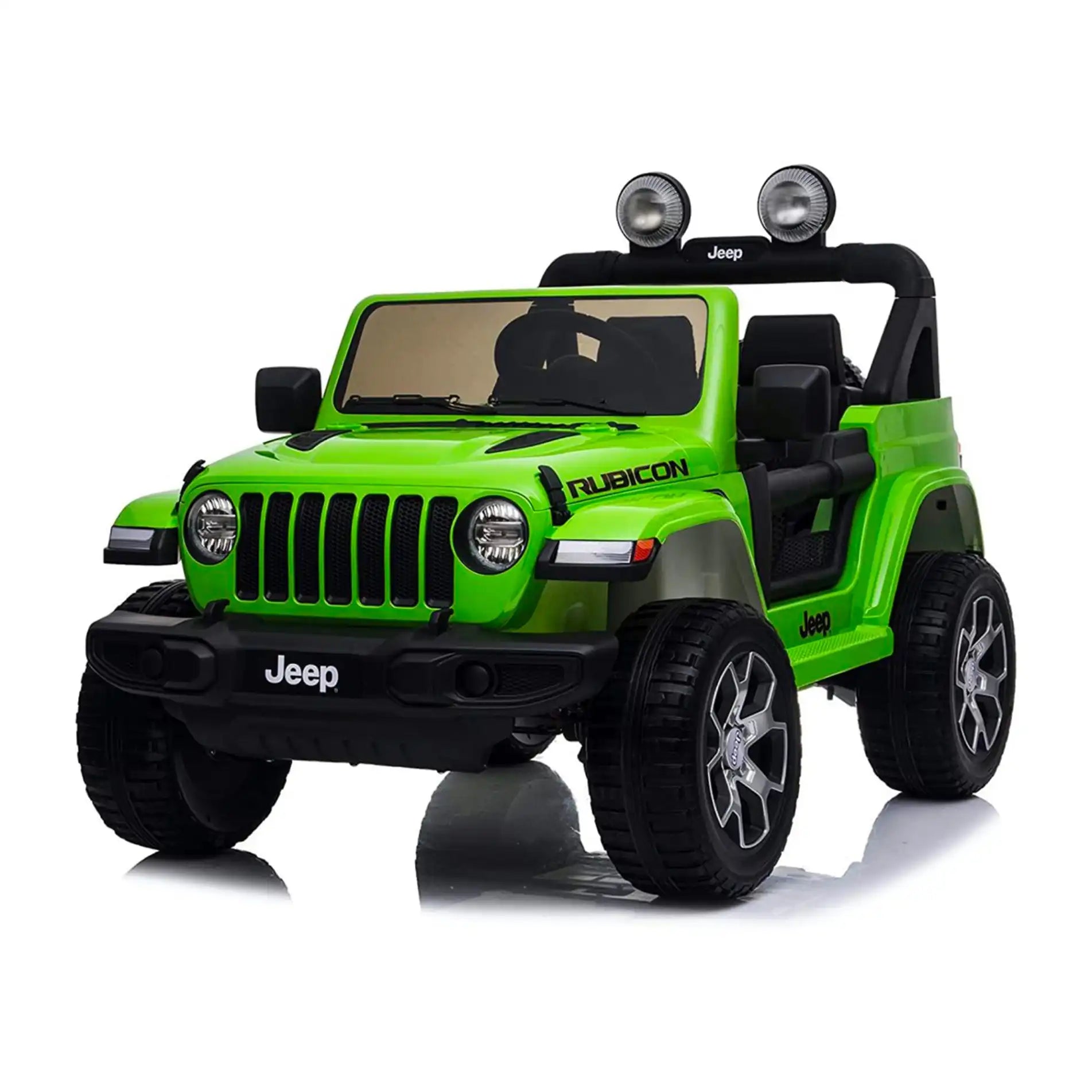 Jeep Wrangler Rubicon elettrica per bambini a 12V con 2 posti