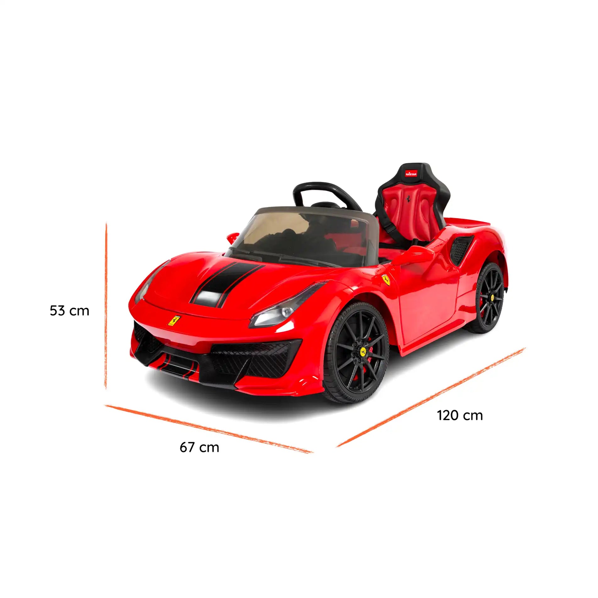 Ferrari 488 elettrica per bambini