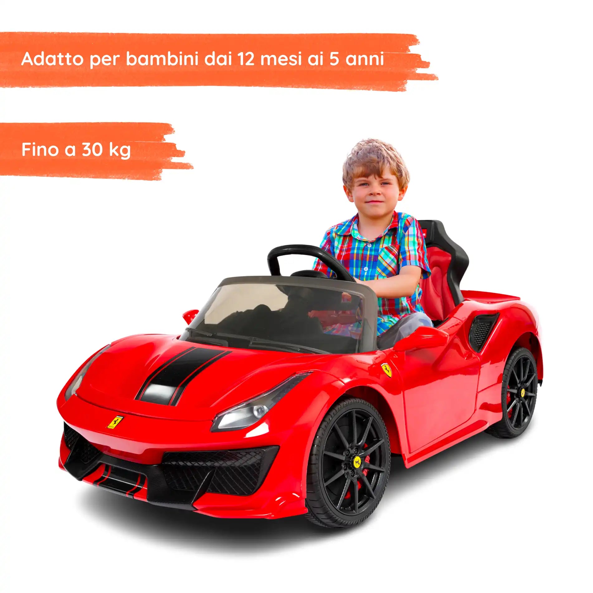 Ferrari 488 elettrica per bambini
