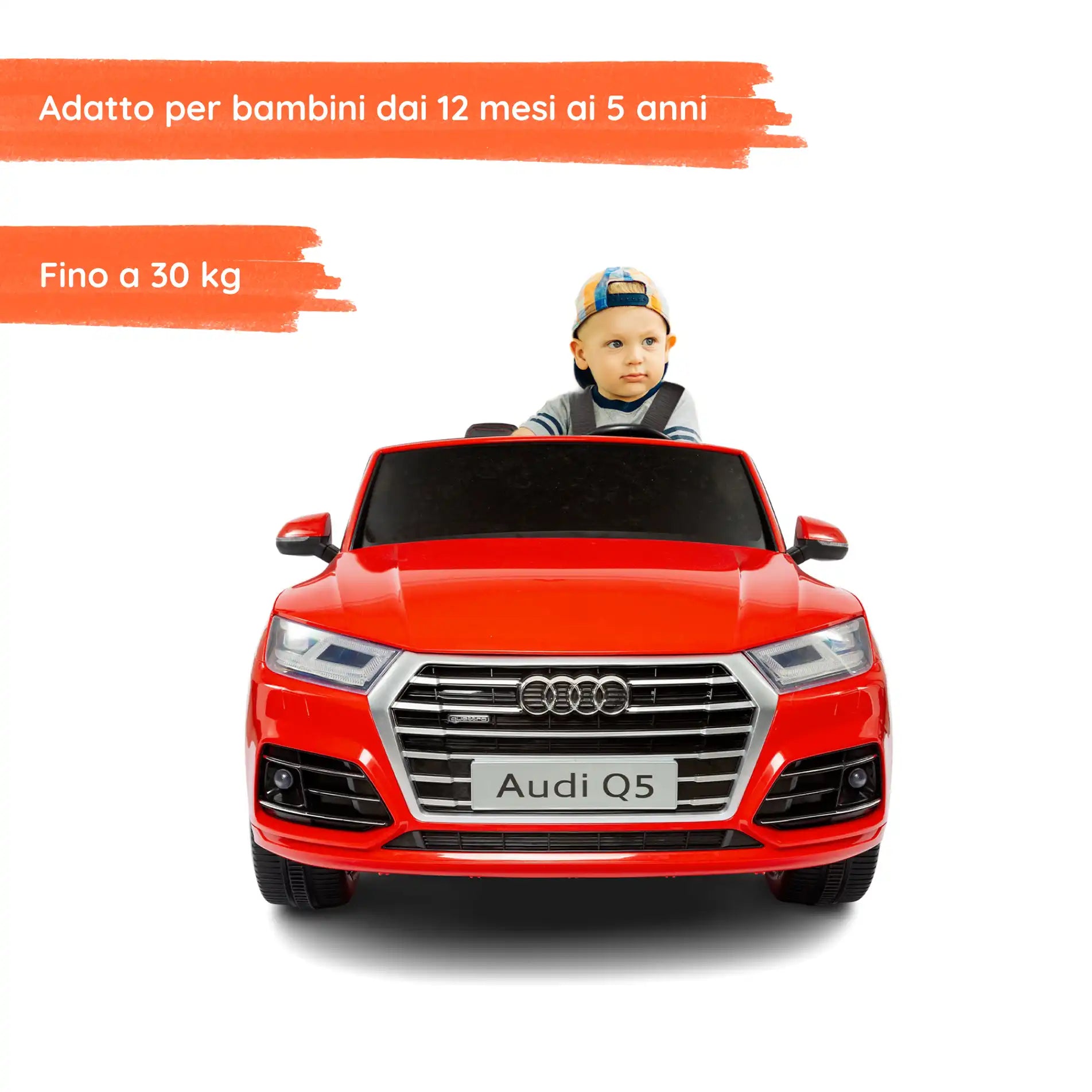 Audi Q5 elettrica per bambini a 12V con 2 posti