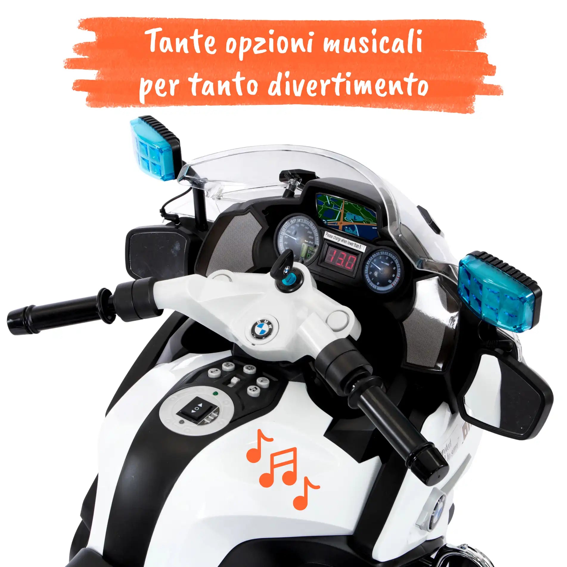Bmw R1200 RT Police: moto elettrica a 12V della Polizia per bambini