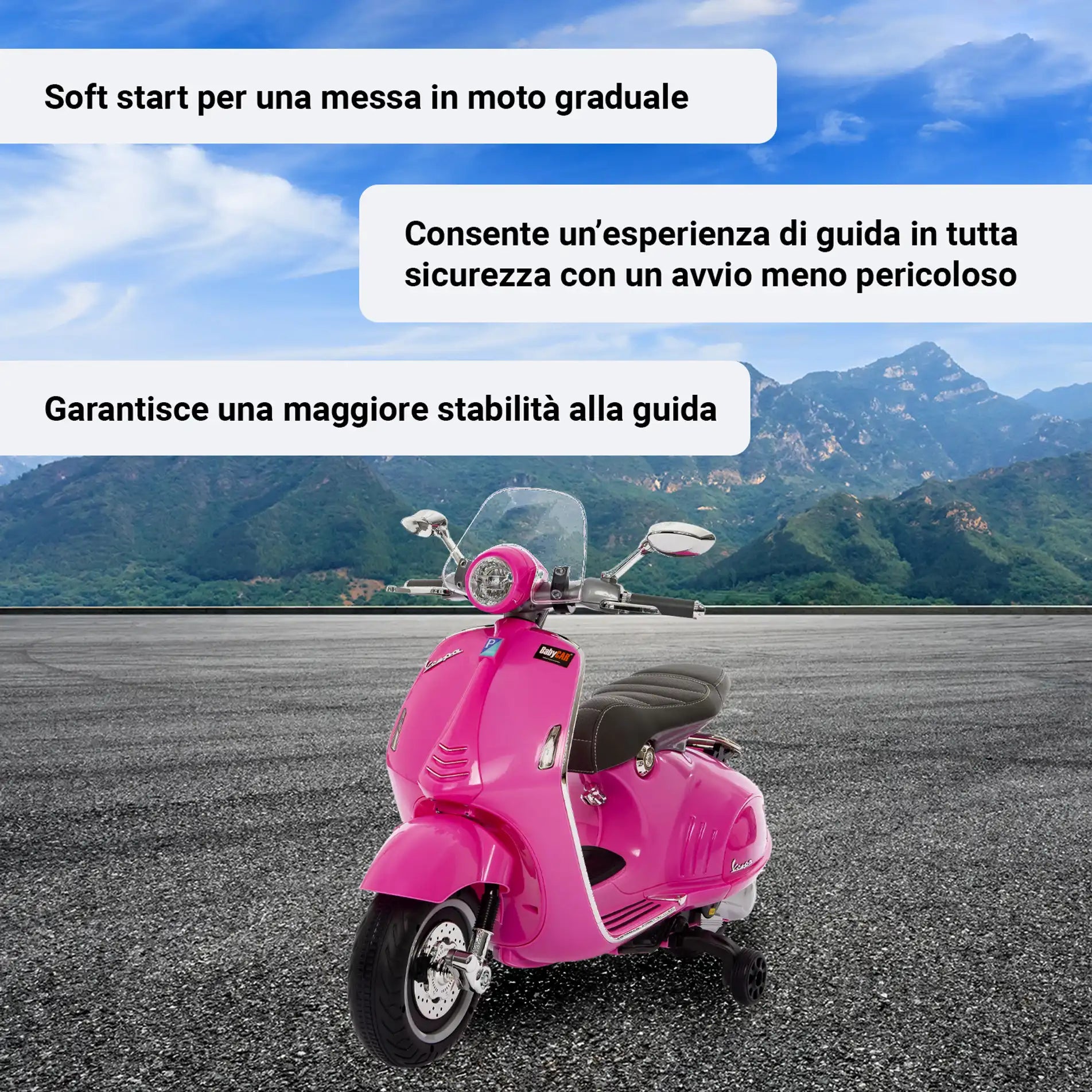 Vespa 946 elettrica per bambini a 12V