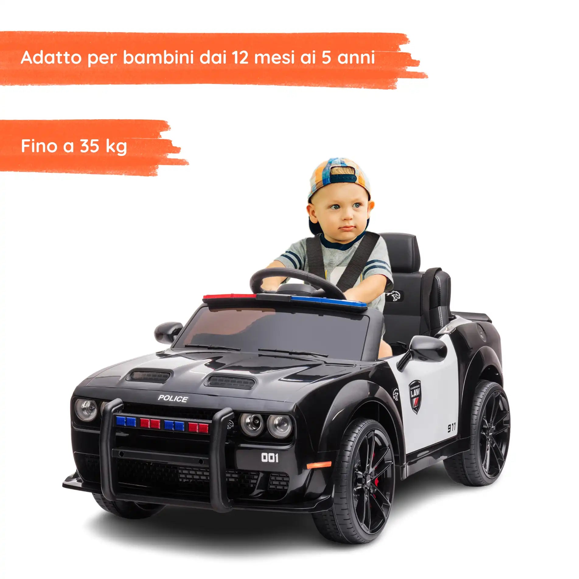 Dodge Police: macchina della polizia elettrica per bambini