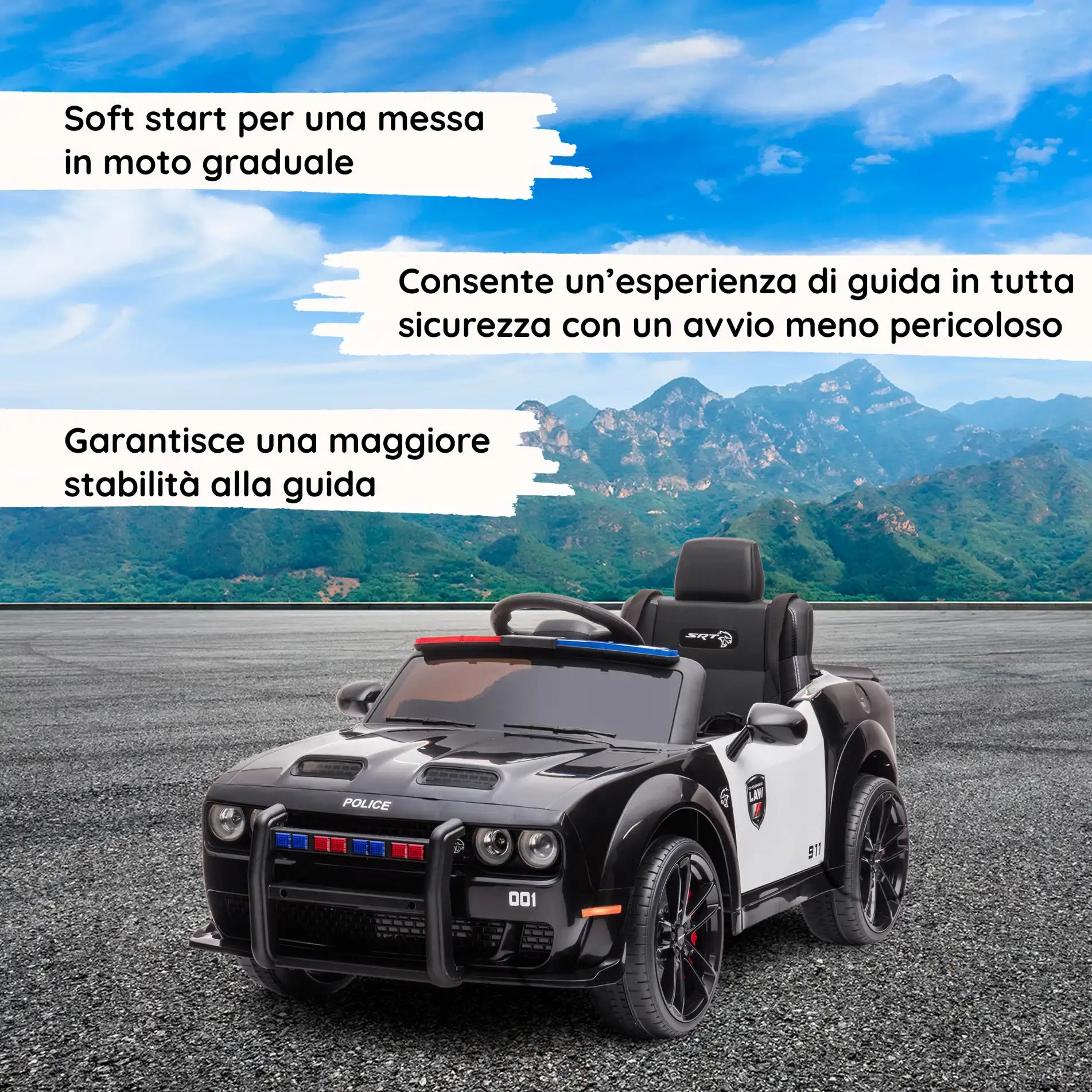 Dodge Police: macchina della polizia elettrica per bambini