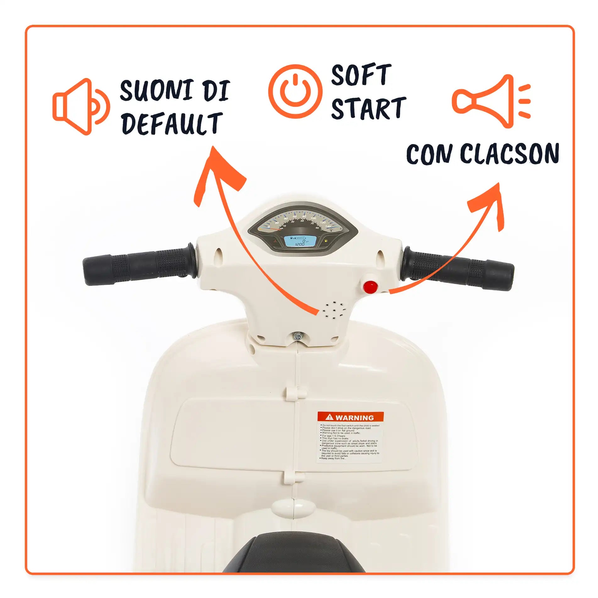 Mini Vespa con schienale