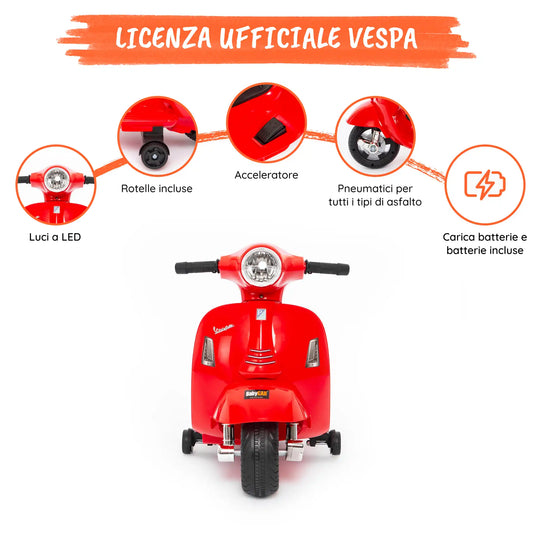 Mini Vespa elettrica per bambini a 6V