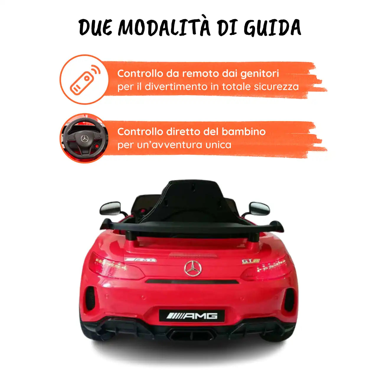 Mercedes GTR AMG elettrica per bambini a 12V
