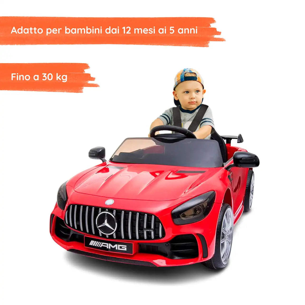 Mercedes GTR AMG elettrica per bambini a 12V