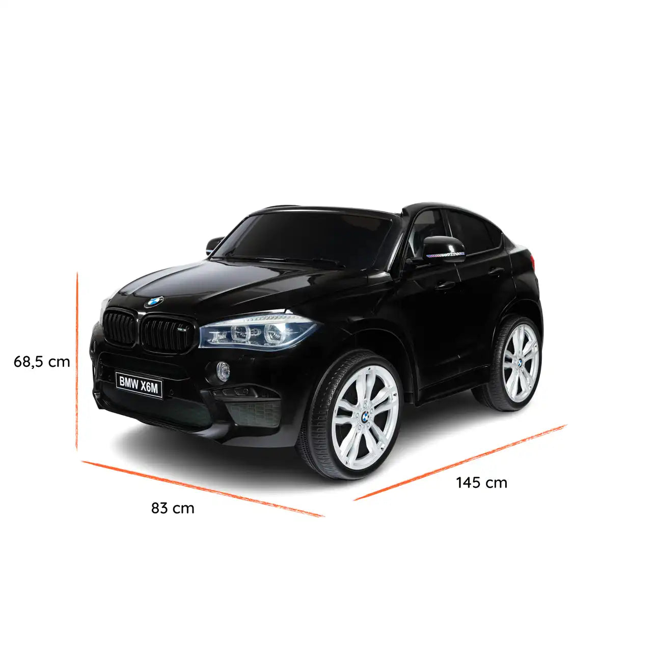 Bmw X6 M elettrica per bambini a 12V con 2 posti