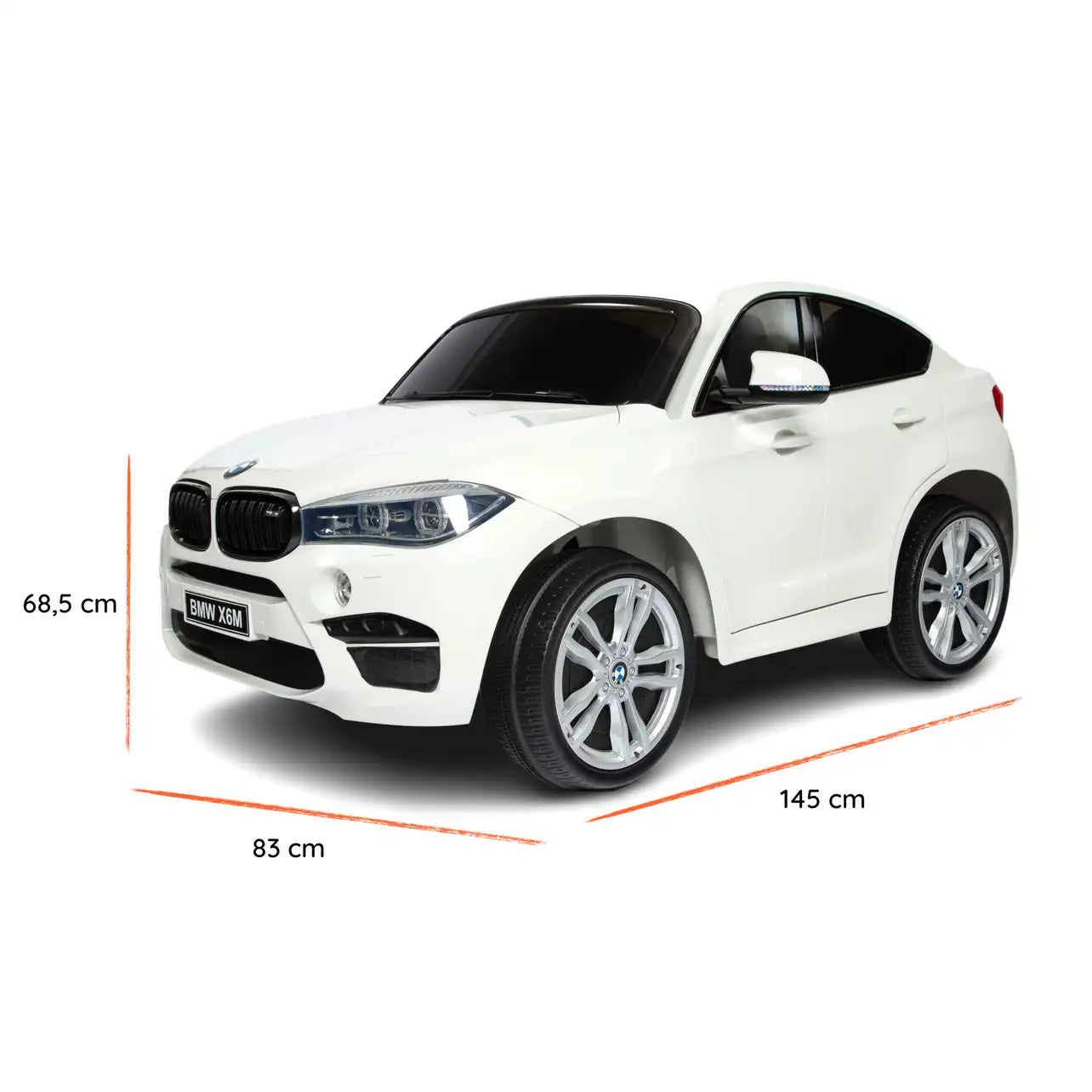 Bmw X6 M elettrica per bambini a 12V con 2 posti